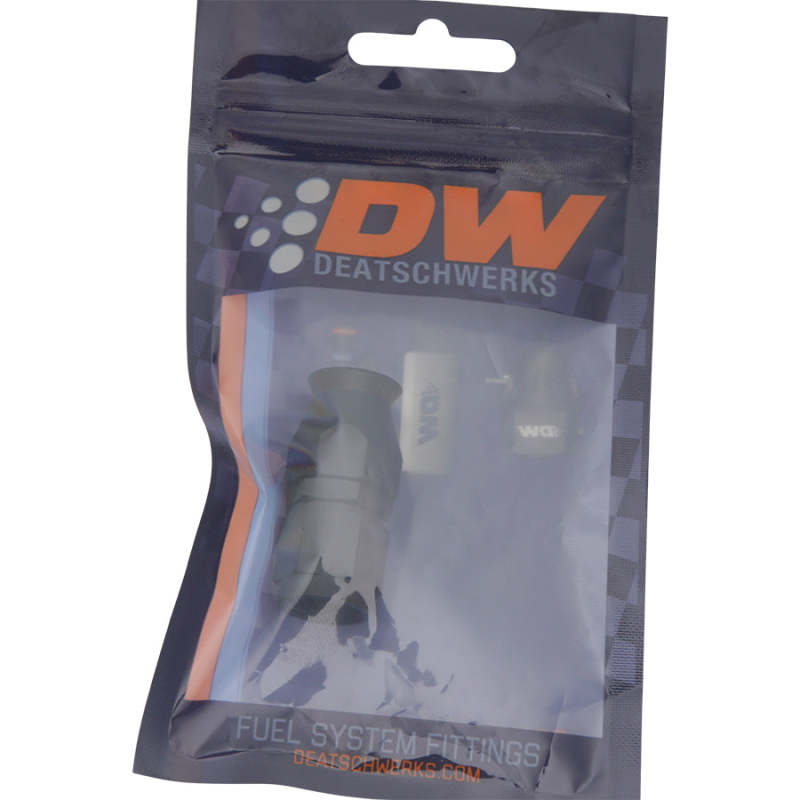 DeatschWerks 6AN Female Swivel Straight Hose End PTFE (Incl 1 Olive Insert) - Anodized Matte Black - Image 3