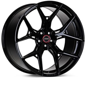 Vossen HF-5 20x9 / 5x120 / ET35 / Flat Face / 72.56 - Gloss Black Wheel