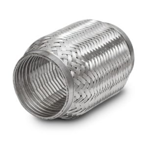 Vibrant SS Turbo FLEX Coupling w/Interlock Liner 1.5in Inlet/Outlet x 4in Long