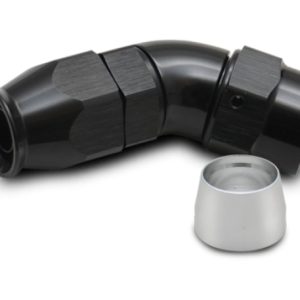 Vibrant -10AN 45 Degree Hose End Fitting for PTFE Lined Hose