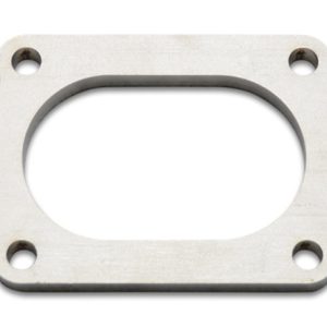 Vibrant T304 SS 4 Bolt Flange for 3in O.D. Oval tubing