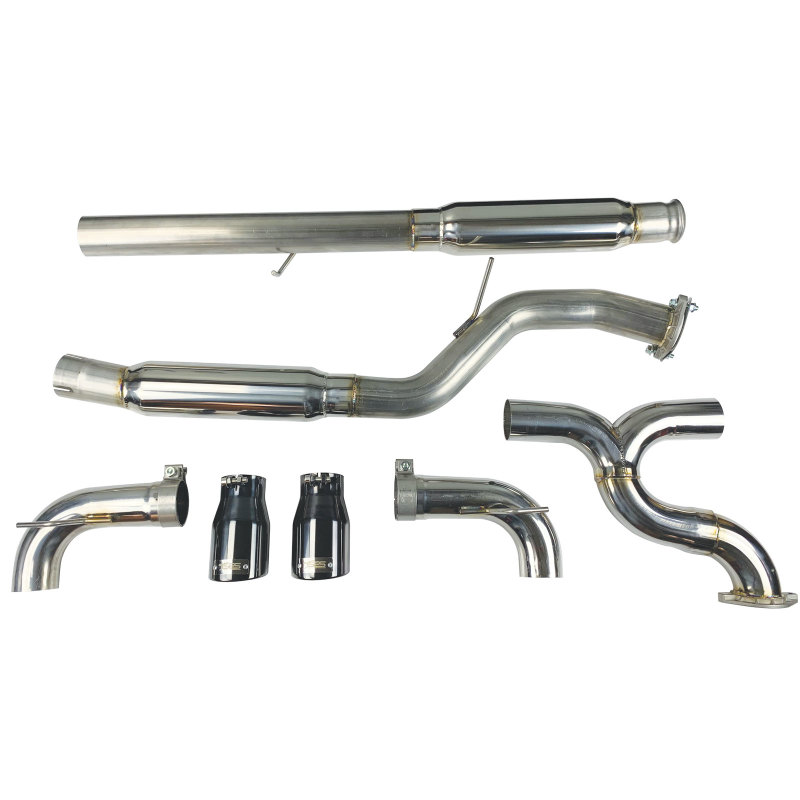 Injen 16-18 Ford Focus RS 3in Cat-Back Stainless Steel Exhaust w/ 4in Black Chrome Tips - Image 9