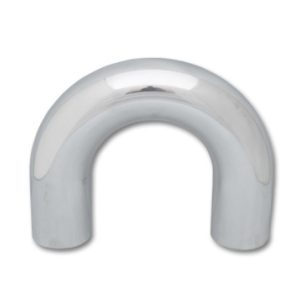 Vibrant 3.5in O.D. Universal Aluminum Tubing (180 degree Bend) - Polished