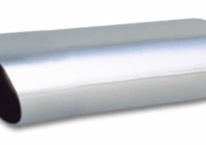 Vibrant 3in Round SS Truck/SUV Exhaust Tip (Single Wall Angle Cut) - 2.5in inlet 11in long