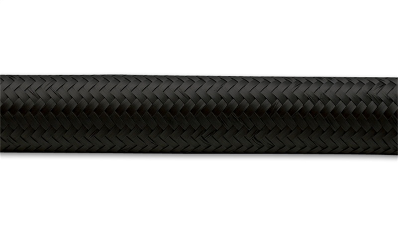Vibrant -16 AN Black Nylon Braided Flex Hose (5 foot roll)