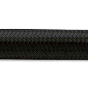 Vibrant -4 AN Black Nylon Braided Flex Hose (2 foot roll)