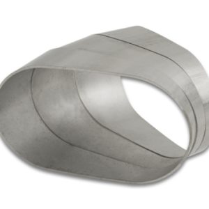 Vibrant Horizontal 304 SS Oval Pie Cuts 3.5in OD Tight 45 Degree Elbow