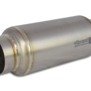 Vibrant Titanium Resonator 3in. Inlet / 3in. Outlet x 12in. Long