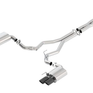 Borla 2018 Ford Mustang GT (A/T / M/T) 3in ATAK Catback Exhaust w/o Valves w/ Black Chrome Tips
