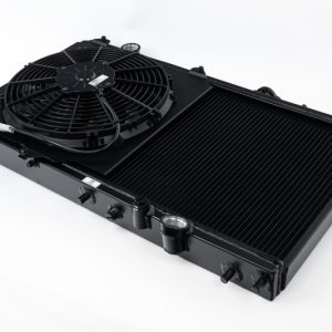 CSF 92-00 Honda Civic w/K-Swap V3 Radiator - Black Finish