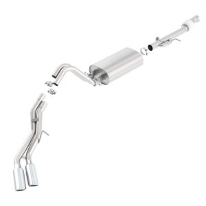 Borla 15-16 Cadillac Escalade ESV 6.2L Auto Trans Dual Round Rolled Truck Side Exit Catback Exhaust