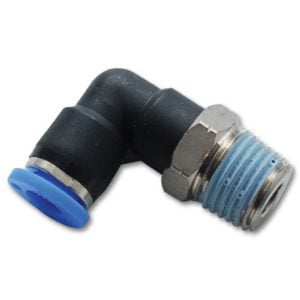 Vibrant Male Elbow Fitting for 3/16in OD Tubing (1/8in NPT Thread)