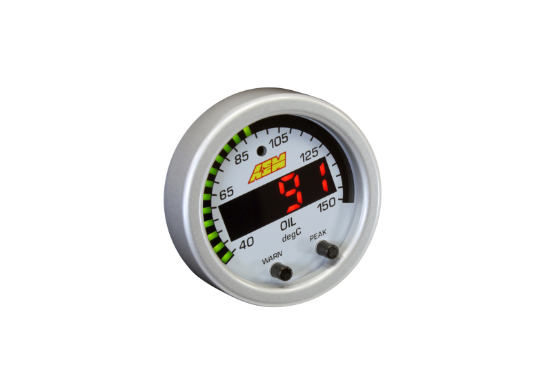 AEM X-Series Temperature 100-300F Gauge Kit (ONLY Black Bezel and Water Temp. Faceplate) - Image 5