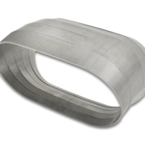 Vibrant 45 Degree Vertical Plane Oval 304SS Pie Cuts Nominal Tube 3.50in