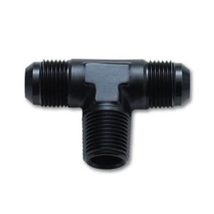 Vibrant -6AN x 1/4in NPT Flare to Pipe Tee Adapter Fitting - Aluminum