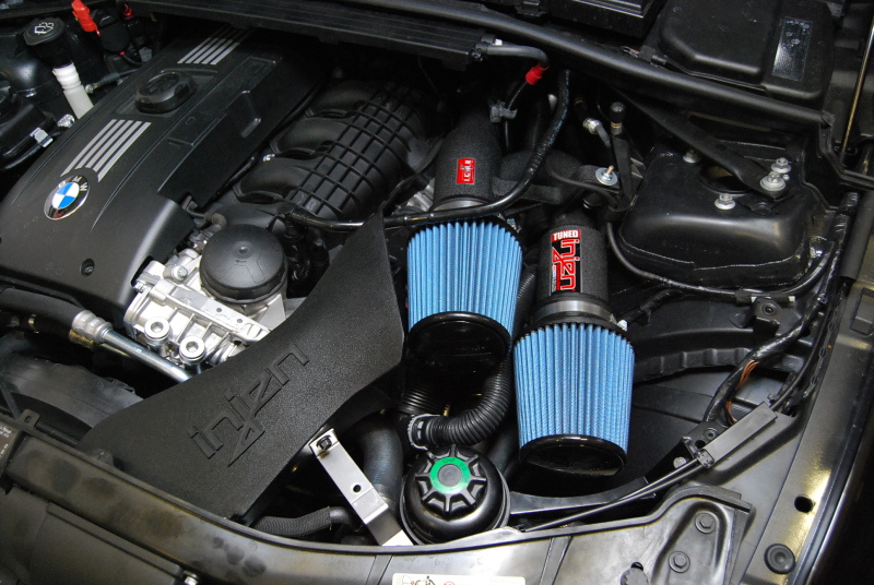 Injen 07-09 335i E92 / 08-09 135i E82 3.0L L6 Twin intake Polished Short Ram Intake - Image 3