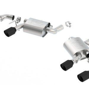 Borla 2016 Chevy Camaro V8 SS AT/MT ATAK Rear Section Exhaust w/ Dual Mode Valves Ceramic Black