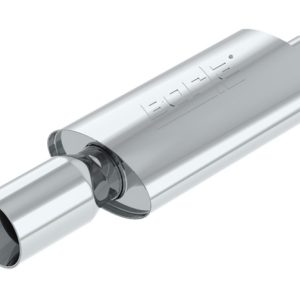 Borla Boomer Muffler Thumper Oval 2-1/4in In 4in Side Rount Out