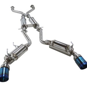 HKS 09-21 Nissan 370z Dual Hi-Power Ti. Tip Catback Exhaust (SUS304 NO COATING)