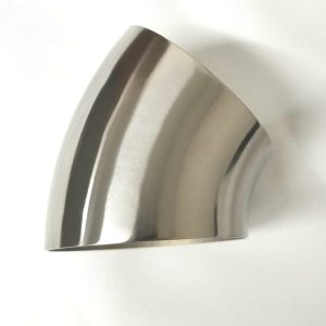 Ticon Industries 1.0in Diameter 45 Degree 1D/1in CLR 1mm/.039in Wall Thickness Titanium Elbow