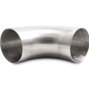 Vibrant 4.0in OD 5.91in Tangent Length T304 SS 90 Deg Mandrel Bend w/Extended Leg Length