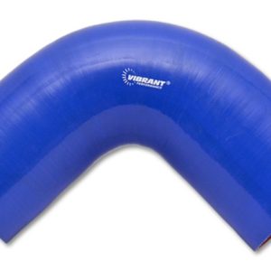 Vibrant 4 Ply Reinforced Silicone Elbow Connector - 2in I.D. - 90 deg. Elbow (BLUE)