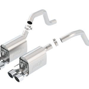 Borla 06-13 Chevy Corvette C6 ZO6/ZR1 Manual Trans S-Type II Rear Section Exht Dual Rd Rolled Tips