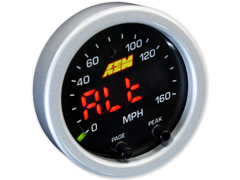 AEM X-Series 0-160 MPH Black Bezel w/ Black Face GPS Speedometer Gauge - Image 3