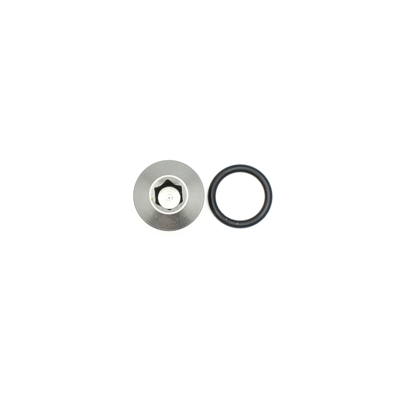 DeatschWerks 6AN ORB Male Plug Low Profile Internal Allen/Hex (Incl O-Ring) - Anodized Matte Black - Image 3