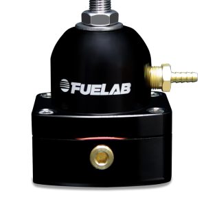 Fuelab 545 EFI Adjustable Mini FPR In-Line 25-90 PSI (1) -6AN In (1) -6AN Return - Black