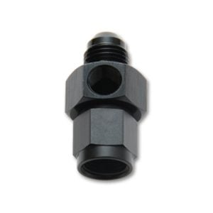 Vibrant -4AN Male to -4AN Female Union Adapter Fitting w/ 1/8in NPT Port