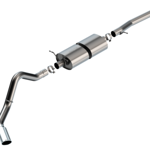 Borla 20-22 Chevrolet/GMC Silverado/Sierra 6.6L T-304 SS Cat-Back S-Type Exhaust - Brushed