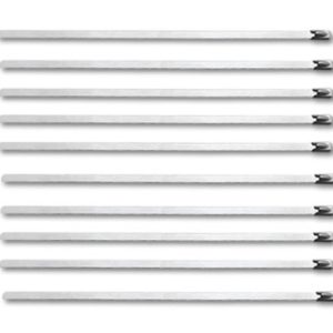 Vibrant Stainless Steel Cable Ties 14.5in Long (10 Cable Ties / Pack)