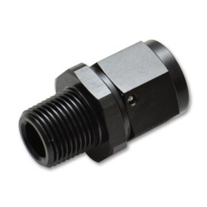 Vibrant -6AN to 3/8in NPT Female Swivel Straight Adapter Fitting
