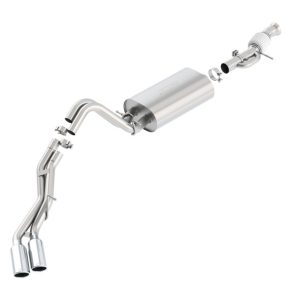 Borla Touring Cat Back 15-16 GMC Denali 6.2L V8 2.75in, 2.25in Dual Same Side Exit 4in Tips Exhaust