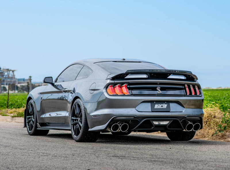 Borla 2020 Ford GT500 5.2L AT 3in ATAK CatBack Exhaust w/ Chrome Tips - Image 7