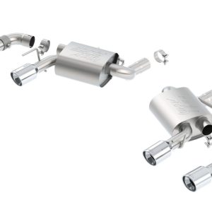 Borla 16 Chevy Camaro SS 6.2L w/ Dual NPP Atak Quad RD RL Tips Dual Exit Rear Section Exhaust