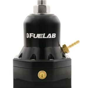 Fuelab 565 EFI Adjustable FPR 40-80 PSI (2) -10AN In (1) -10AN Return Max Flow Bypass - Black