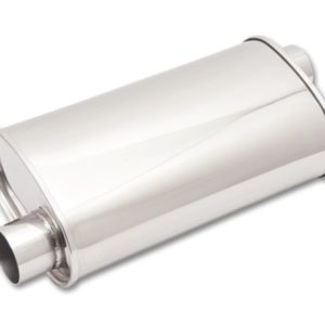 Vibrant StreetPower Oval Muff 5in x 9in x 15in long body 3in inlet I.D. x 3in outlet Offset-Offset