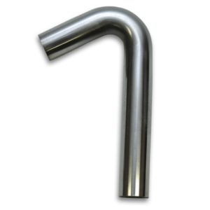 Vibrant 1.75in O.D. T304 SS 120 deg Mandrel Bend 4in x 12in leg lengths (1.75in Centerline Radius)