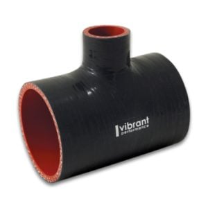 Vibrant Silicone T-Hose Coupler Hose ID 2in Overall Length 4in Branch ID 1in