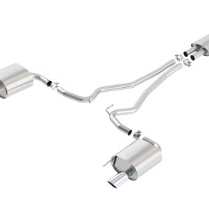 Borla ATAK Cat Back 15 Ford Mustang 3.7L V6 MT/AT 2.25in Pipe 4in Single Round Rolled Tips