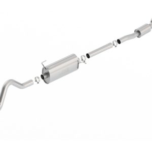 Borla S-Type Cat-Back 17-19 Ford F-250/350 Super Duty Side Exit Exhaust - Black Chrome Tip