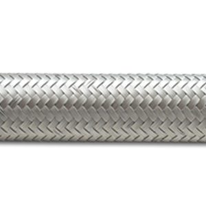 Vibrant -6 AN SS Braided Flex Hose (2 foot roll)