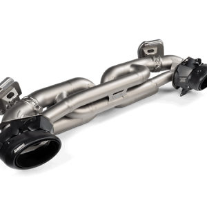Akrapovic 20-21 Porsche 911 Turbo/Turbo S (992) Tail Pipe Set (Titanium) - Black