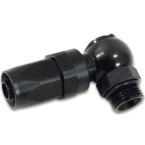Vibrant Single -4AN x -4AN Banjo to Hose End Aluminum Fitting