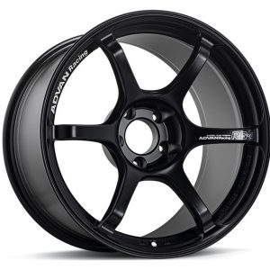 Advan RG-4 18x9 +35 5-114.3 Semi Gloss Black Wheel
