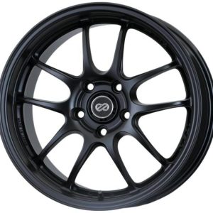 Enkei PF01 18x10.5 5x114.3 15mm Offset 75mm Bore Black Wheel **Special Order**