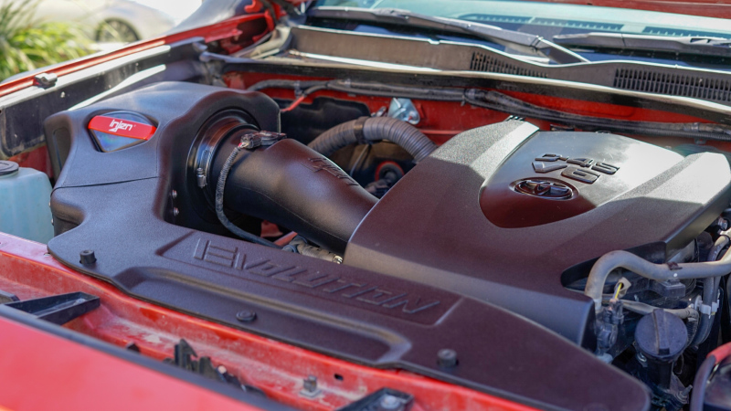 Injen 16-20 Toyota Tacoma V6-3.5L Evolution Cold Air Intake System 8 Layer Cotton Gauze Air Filter - Image 7