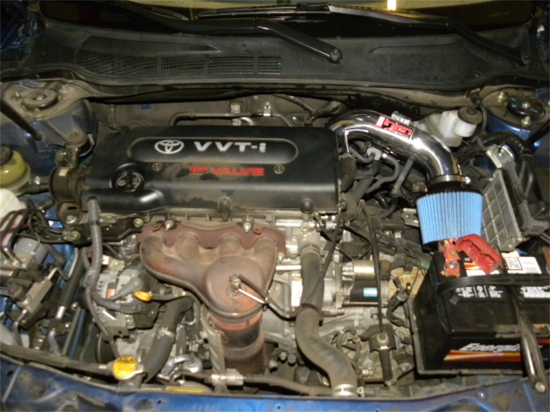 Injen 07-09 Toyota Camry 2.4L 4Cyl Polished Tuned Air Intake w/ Air Fusion/Air Horns/Web Nano Filter - Image 3